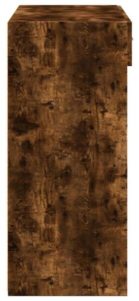 VidaXL füstös tölgy színű szerelt fa magasszekrény 80 x 42,5 x 124 cm