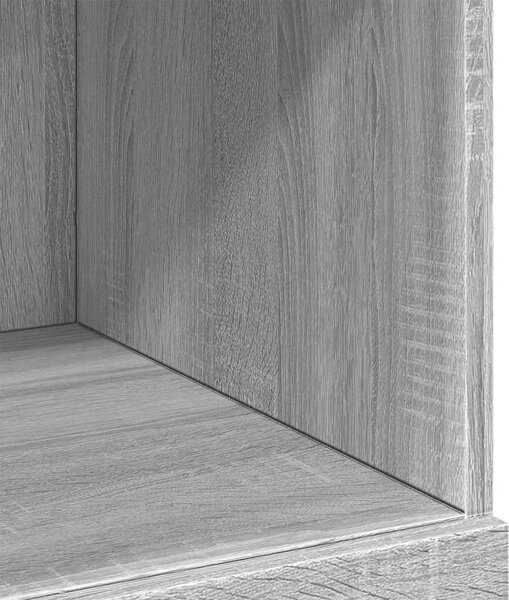 VidaXL szürke sonoma színű szerelt fa magasszekrény 80 x 42,5 x 124 cm
