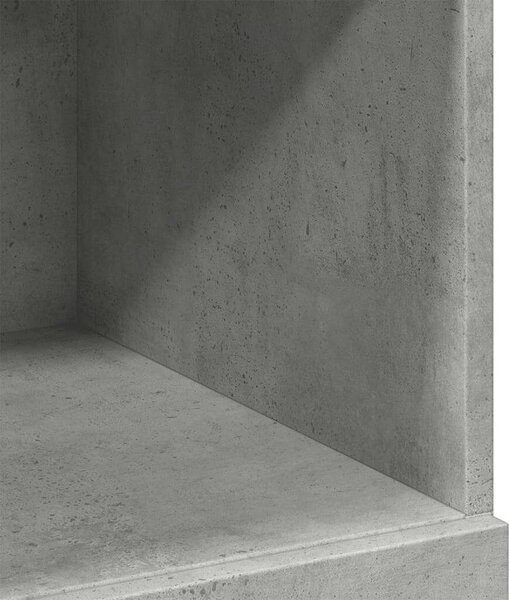 VidaXL betonszürke szerelt fa magasszekrény 80 x 42,5 x 124 cm