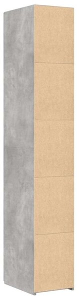 VidaXL betonszürke szerelt fa magasszekrény 30 x 42,5 x 185 cm