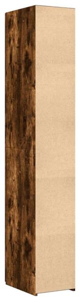 VidaXL füstös tölgy színű szerelt fa magasszekrény 30 x 42,5 x 185 cm
