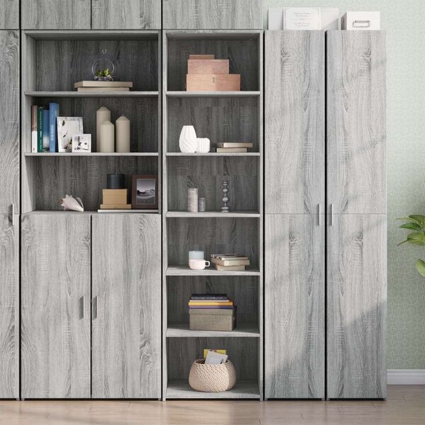 VidaXL szürke sonoma színű szerelt fa magasszekrény 50 x 41 x 185