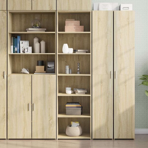 VidaXL sonoma tölgy színű szerelt fa magasszekrény 50 x 41 x 185
