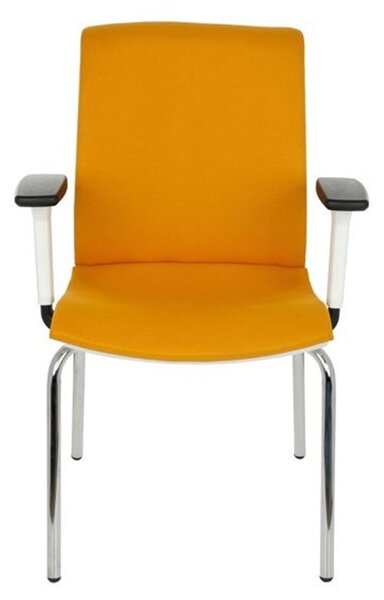 GRO-Level 4L WT R1 Chrome modern tárgyalószék karfákkal