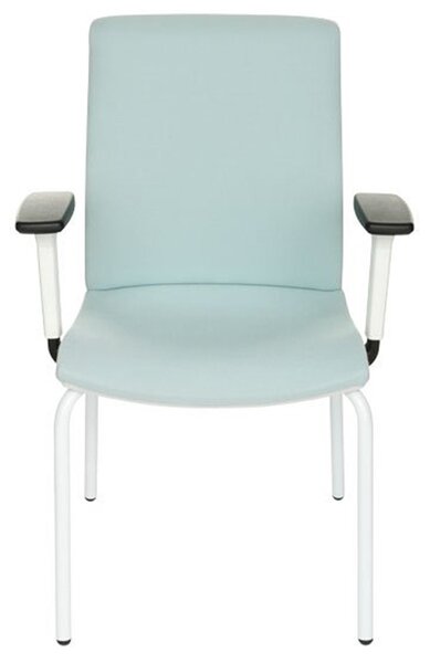 GRO-Level 4L WT R1 White modern tárgyalószék karfákkal