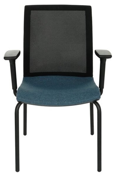 GRO-Level 4L BS R1 Black modern tárgyalószék karfákkal
