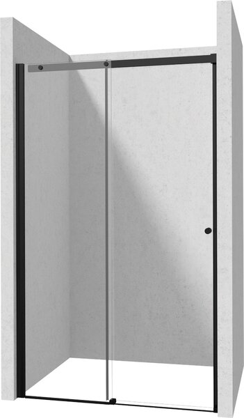 Deante Kerria Plus, tolózuhanyajtó 100x200 cm, 6mm átlátszó üveg, króm profil, DEA-KTSPN10P