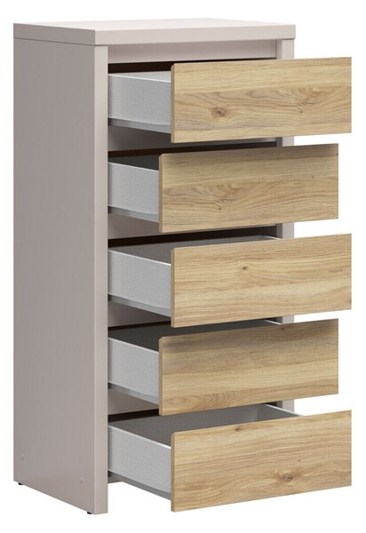 Komód Nolroma 106, Laminált forgácslap, 113x56x41cm, Tölgy, Kasmír