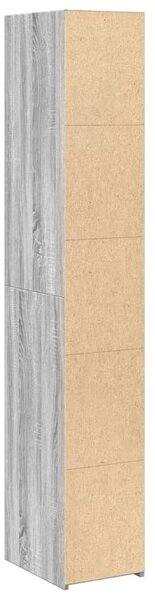 VidaXL szürke sonoma színű szerelt fa magasszekrény 30 x 41 x 185 cm