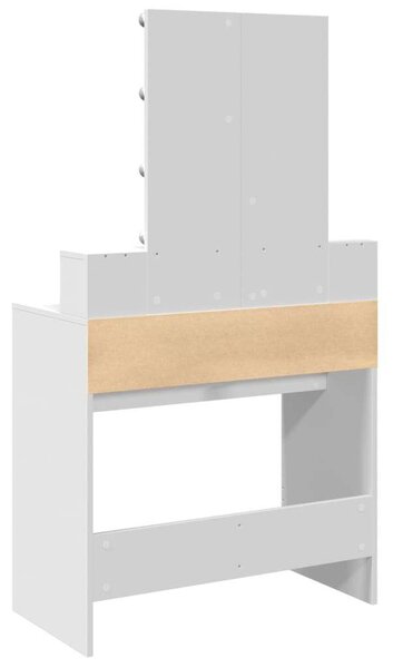 VidaXL Sminkasztal LED-del - Fehér - 80x41x144,5cm