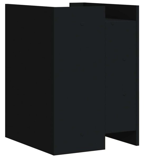 VidaXL Fekete Éjjeliszekrény - 3 Fiók - 45x50x65 cm