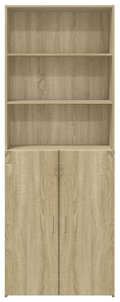 VidaXL sonoma tölgy színű szerelt fa magasszekrény 70 x 42,5 x 185 cm