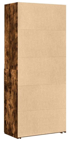 VidaXL füstös tölgy színű szerelt fa magasszekrény 80 x 42,5 x 185 cm