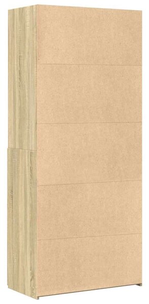 VidaXL sonoma-tölgy szerelt fa magasszekrény 80 x 42,5 x 185 cm