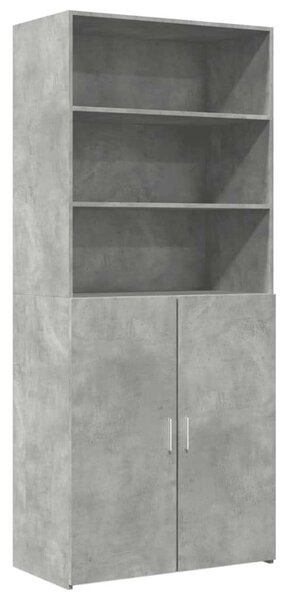 VidaXL betonszürke szerelt fa magasszekrény 80 x 42,5 x 185 cm