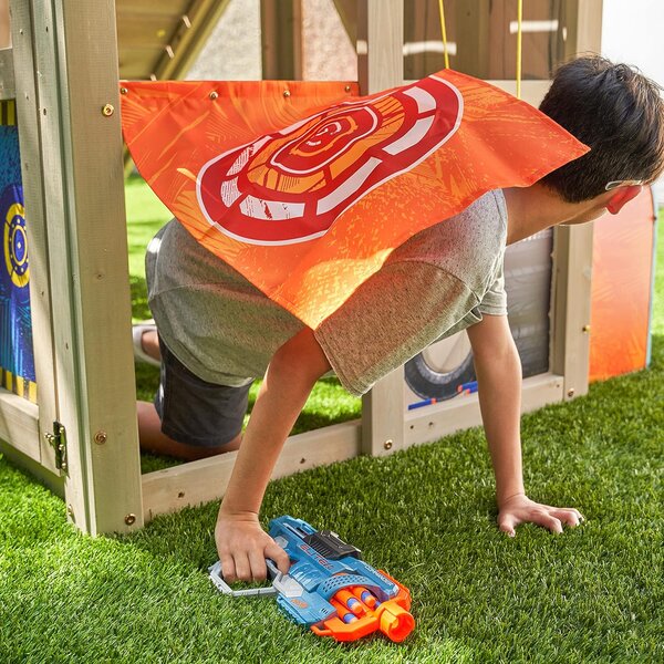 NERF BATTLE FORT kerti játszótér 4,45x1,84 m
