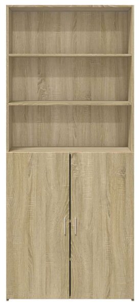 VidaXL sonoma-tölgy szerelt fa magasszekrény 80 x 42,5 x 185 cm