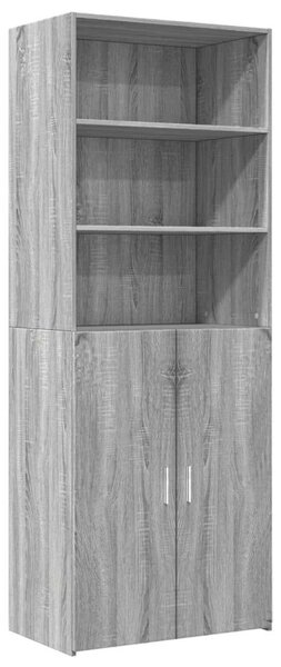VidaXL szürke sonoma színű szerelt fa magasszekrény 70 x 42,5 x 185 cm