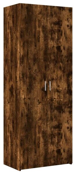 VidaXL füstös tölgy színű szerelt fa tárolószekrény 70 x 42,5 x 225 cm