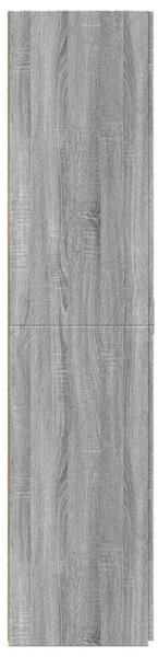 VidaXL szürke sonoma színű szerelt fa magasszekrény 70 x 42,5 x 185 cm