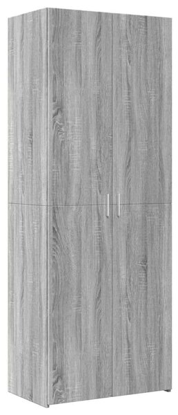 VidaXL szürke sonoma színű szerelt fa magasszekrény 70 x 42,5 x 185 cm