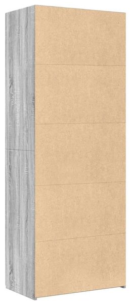 VidaXL szürke sonoma színű szerelt fa magasszekrény 70 x 42,5 x 185 cm