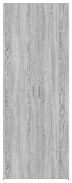 VidaXL szürke sonoma színű szerelt fa magasszekrény 70 x 42,5 x 185 cm