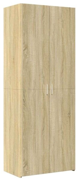 VidaXL sonoma tölgy színű szerelt fa magasszekrény 70 x 42,5 x 185 cm