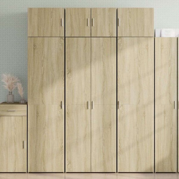 VidaXL sonoma tölgy színű szerelt fa magasszekrény 70 x 42,5 x 185 cm
