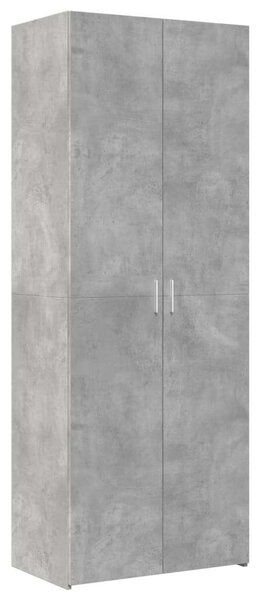 VidaXL betonszürke szerelt fa tárolószekrény 70 x 42,5 x 225 cm