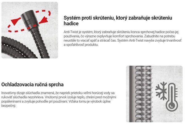 Deante Silia, rejtett 4 lyukú kádcsaptelep zuhanykészlettel, matt fekete, DEA-BQS_N18P