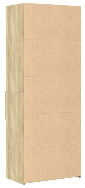 VidaXL sonoma tölgy színű szerelt fa magasszekrény 70 x 42,5 x 185 cm