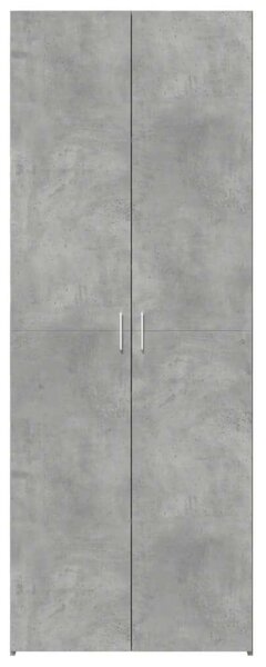 VidaXL betonszürke szerelt fa magasszekrény 70 x 42,5 x 185 cm