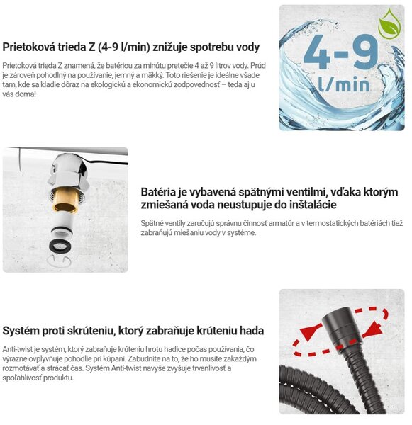 Deante Silia, rejtett bidé csaptelep, grafit, DEA-BQS_D34M