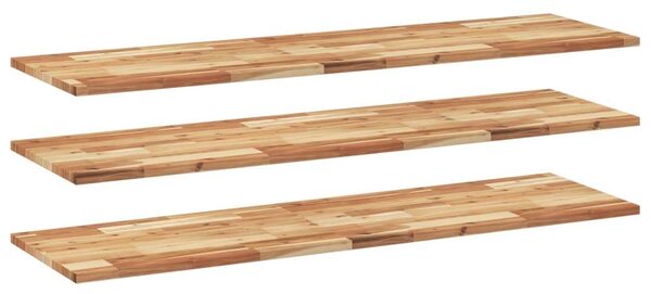 VidaXL Akácfa Fali Polc - 3 db - 120x40 cm