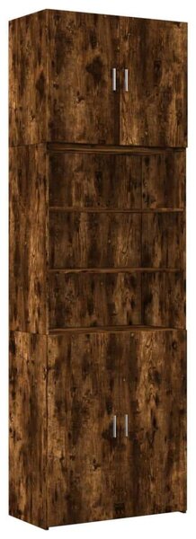 VidaXL füstös tölgy színű szerelt fa magasszekrény 80 x 42,5 x 249 cm