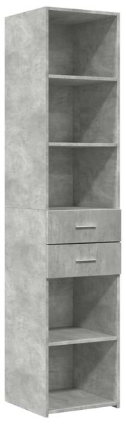 VidaXL betonszürke szerelt fa magasszekrény 40x42,5x185 cm