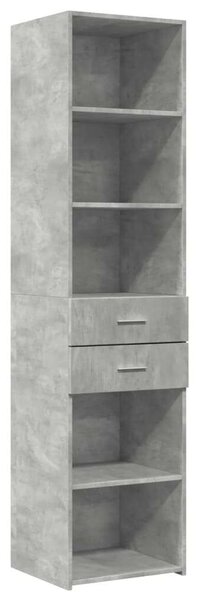 VidaXL betonszürke szerelt fa magasszekrény 45 x 42,5 x 185 cm