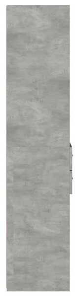 VidaXL betonszürke szerelt fa magasszekrény 45 x 42,5 x 185 cm