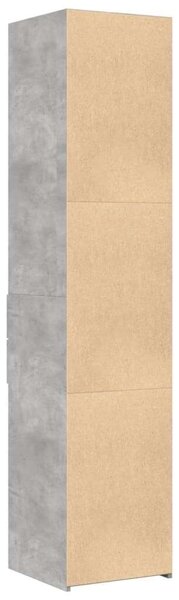 VidaXL betonszürke szerelt fa magasszekrény 40x42,5x185 cm