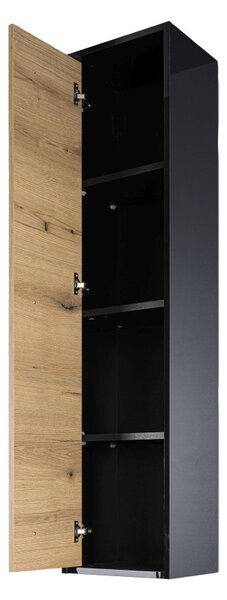 Piramida EURIDIKA OLIVA - FEKETE BETA fali fürdőszobai - ÁLLÓSZEKRÉNY - 35 x 150 x 30 cm