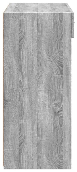 VidaXL Sonoma Szürke Fa Tálalószekrény - 80x42,5x93 cm