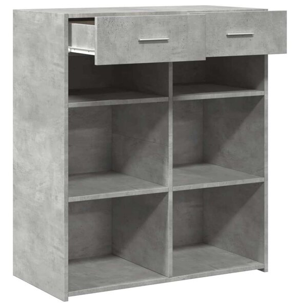 VidaXL Tálalószekrény - Beton Szürke - 80x42,5x93 cm