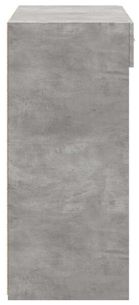 VidaXL Tálalószekrény - Beton Szürke - 80x42,5x93 cm