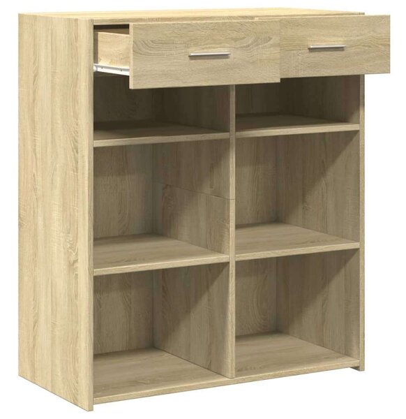 VidaXL Sonoma Tölgy Fa Tálalóasztal - 80x42,5x93 cm