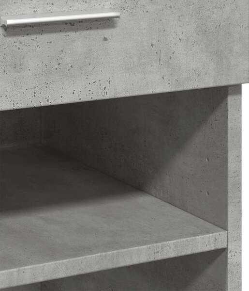 VidaXL Tálalószekrény - Beton Szürke - 80x42,5x93 cm