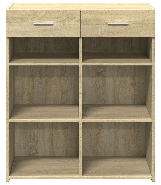 VidaXL Sonoma Tölgy Fa Tálalóasztal - 80x42,5x93 cm
