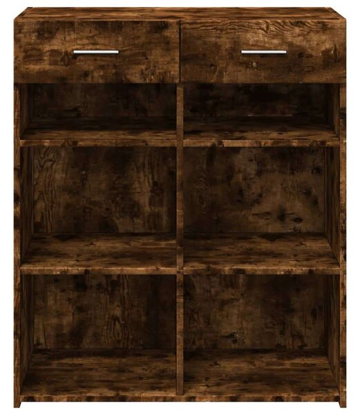 VidaXL Tálalószekrény - Füstös Tölgy - 80x42,5x93 cm