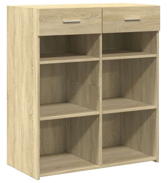 VidaXL Sonoma Tölgy Fa Tálalóasztal - 80x42,5x93 cm
