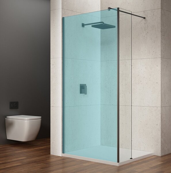 Gelco Gelco, VARIO kiegészítő panel 350 mm, átlátszó üveg, fekete, GX3514